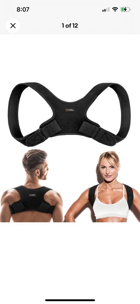 Copper Compression Posture Corrector Lightweight Breathable Flexible Brace L/XL