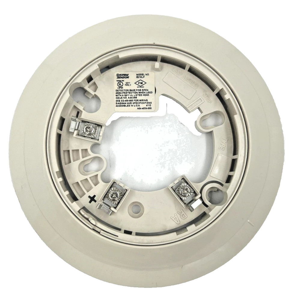 System Sensor B210LP Plug-in Detector Base