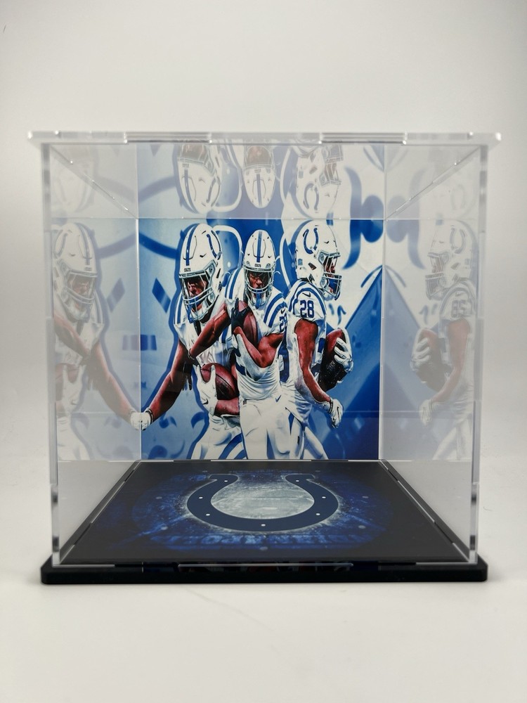 Jonathon Taylor Custom Mini Helmet Display or Card Display - Colts