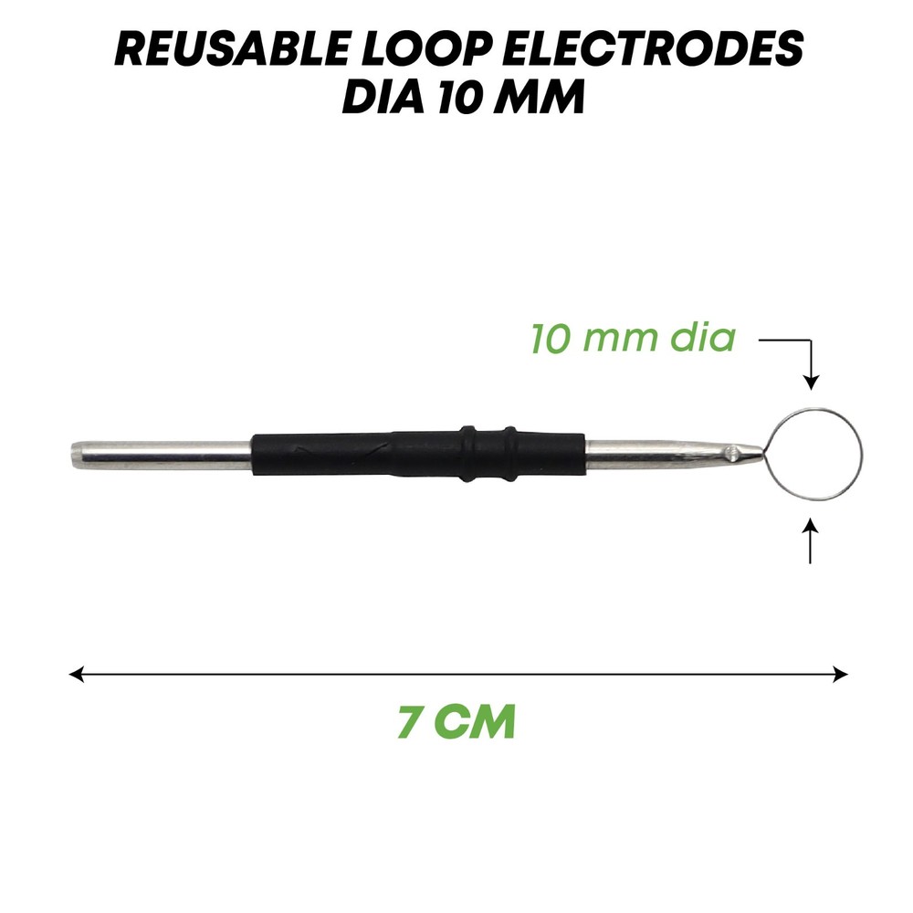 Reusable Loop Electrode 10 mm DIa  7 cm Electrosurgical Electrodes Autoclavable