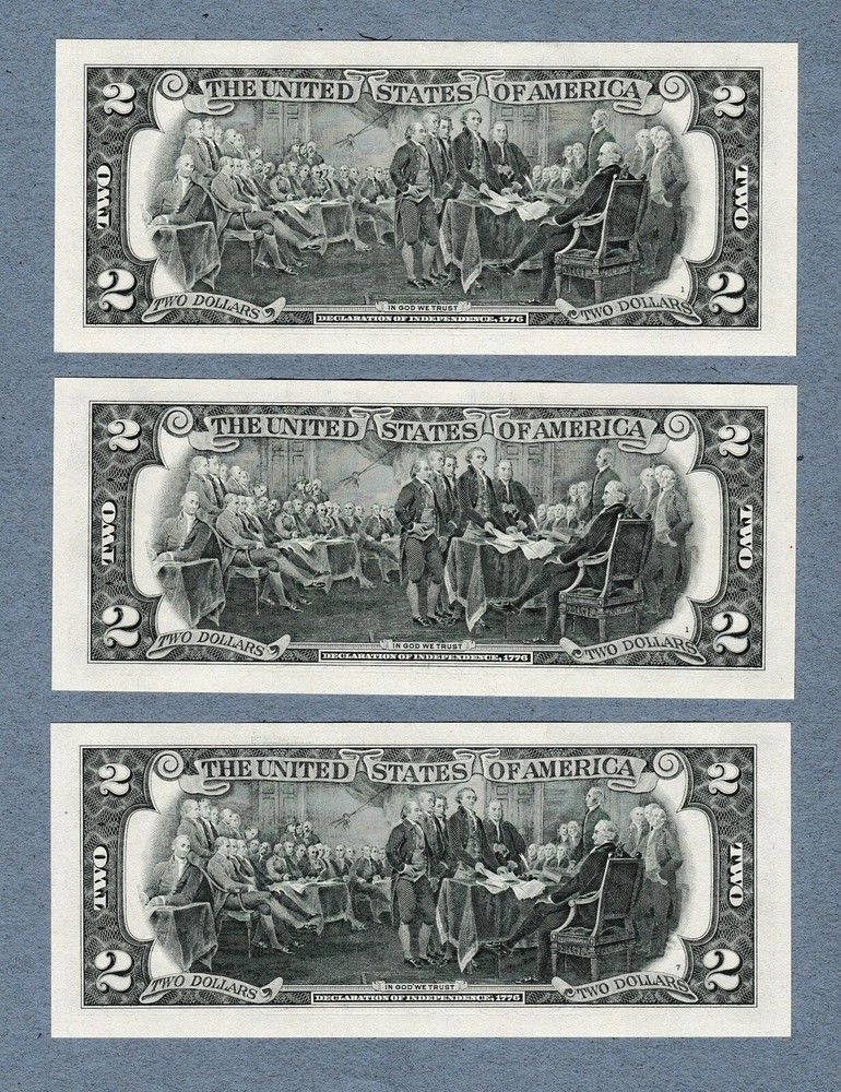 2017 A $2 TWO DOLLAR BILLS ( 11 District full set ) UNCIRCULATED