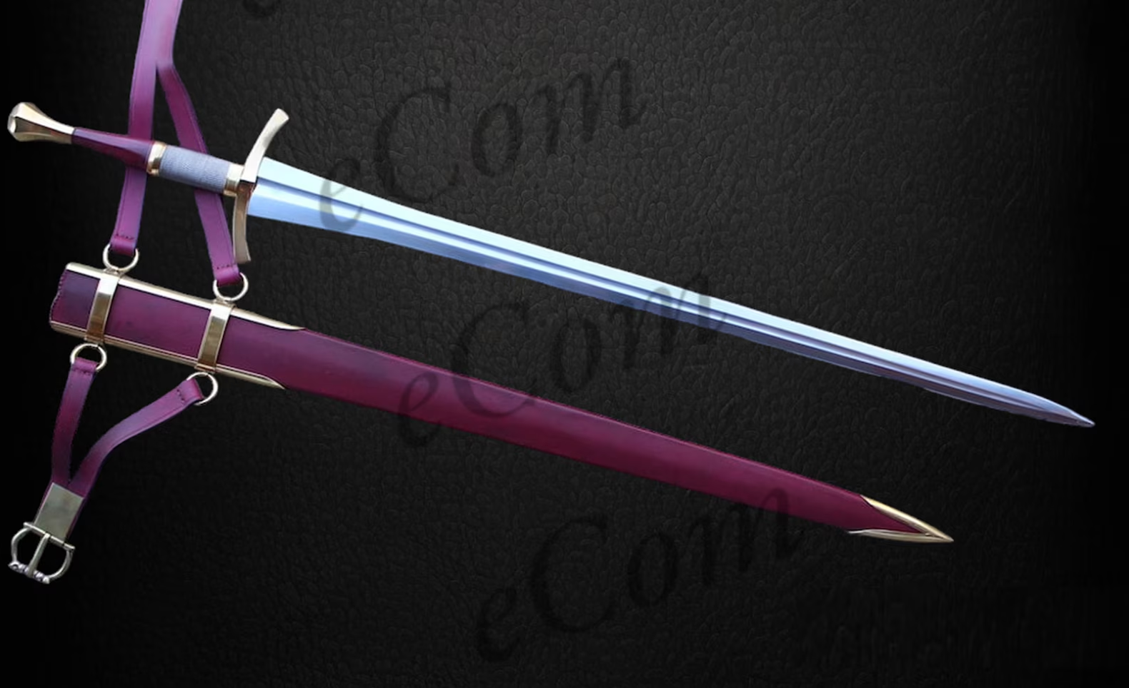 Hand Forged High Carbon Steel Viking Sword Sharp / Battle Ready Long Sword