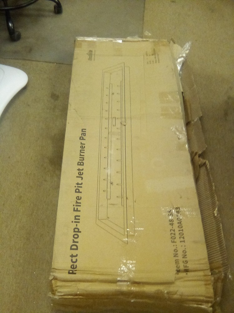 Stanboil 48" X 14" Rectangle Drop-In Fire Pit Pan "READ DESCRIPTION"
