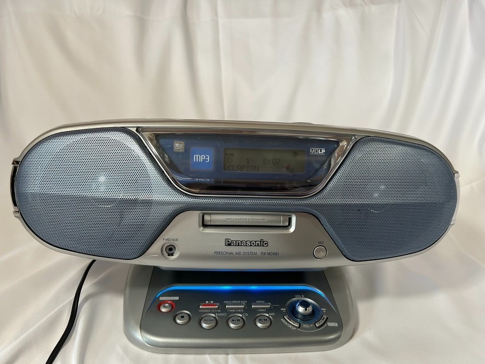 Personal MD system RX-MDX61 CD and MD operation confirmed