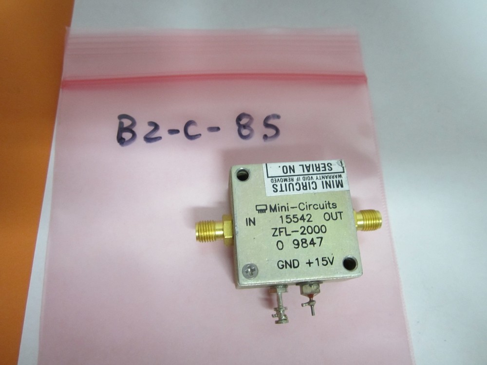 MINI CIRCUITS RF AMPLIFIER FREQUENCY ZFL-2000 BIN#B2-C-85