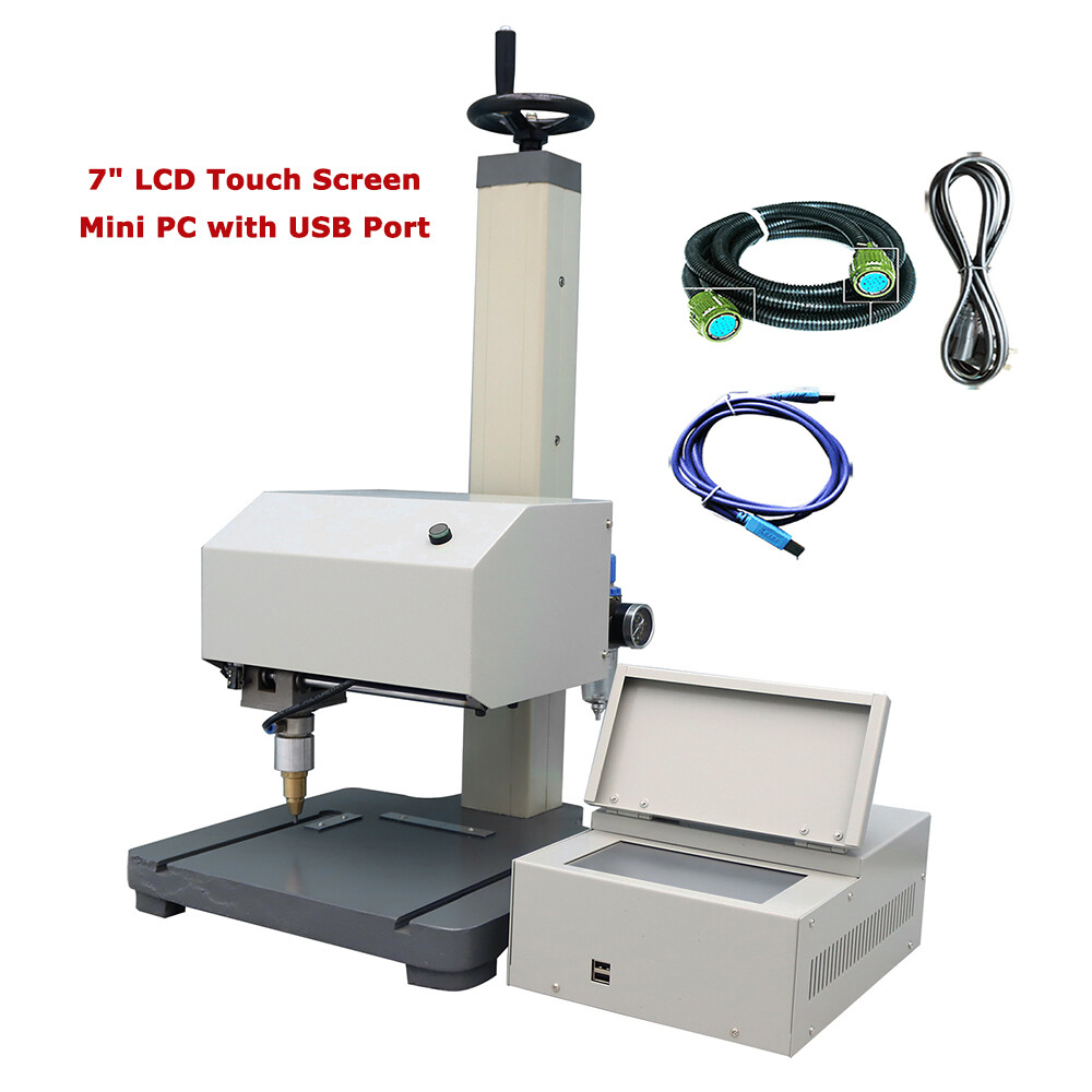 7" Touch screen Pneumatic Dot Peen Metal Print Integrated Marking Machine #D
