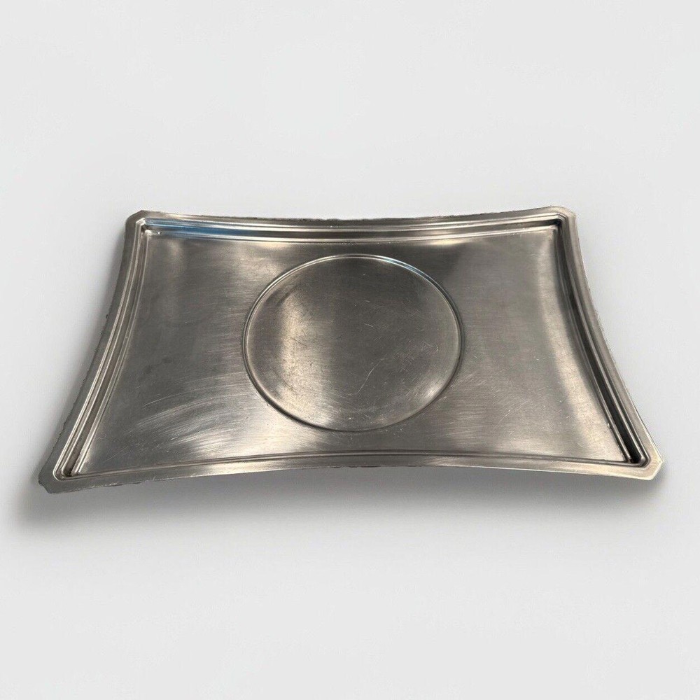 Stainless Steel Tray Serving Rectangular Silver