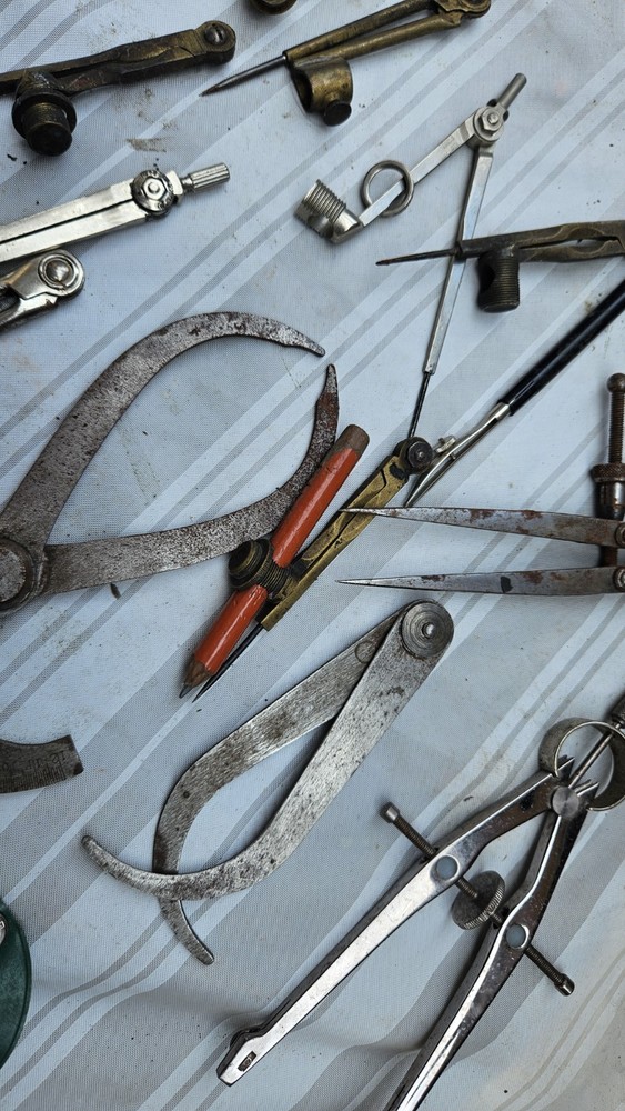 ANTIQUE/VINTAGE ENGINEERS DRAWING TOOLS.