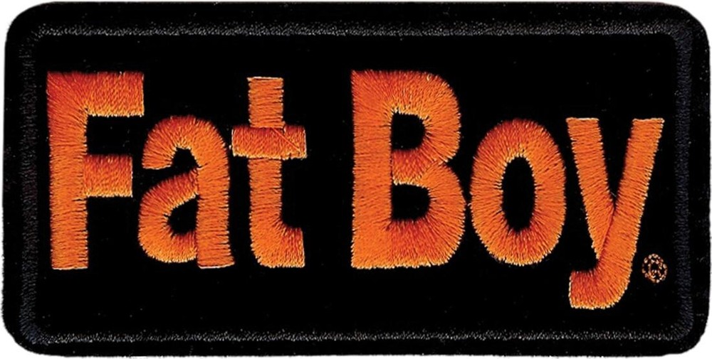 Harley Davidson Patch/Patch Model "Fat Boy" #8014551 Approx 10.1cm x 5.0cm