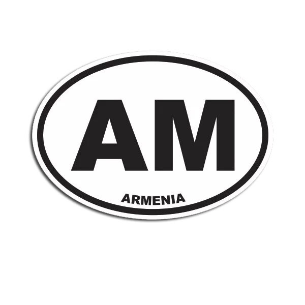 Armenia Oval Sticker Decal