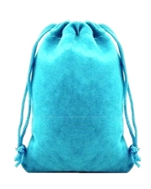 7 Piece Turquoise Blue Glitter Polyhedral Dice Set – Turquoise Bag
