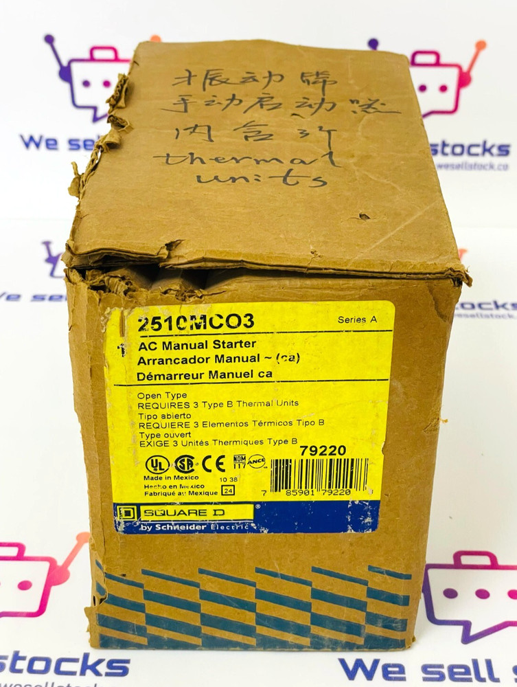 SQUARE D 2510MCO3 AC Manual Starter