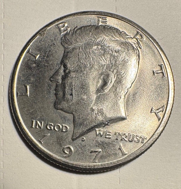 1971 d kennedy half dollar Very Rare Errors