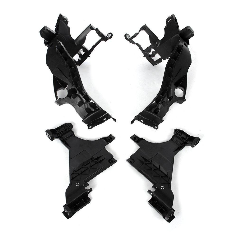 Headlight Headlamp Mount Support Plate Bracket Set For AUDI A5 S5 RS5 2013-2016