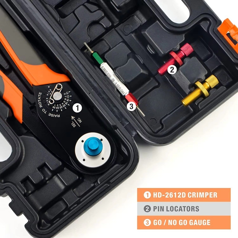 Solid Contacts Adjustable Pin Crimping Tool for Size 12 16 20 High Quality