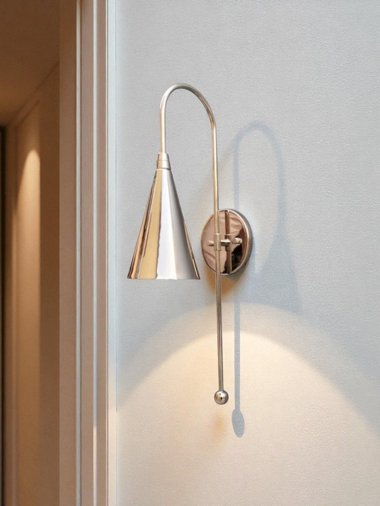 Clemente single light Modern sconce light , Mid century Wall sconce Brass light