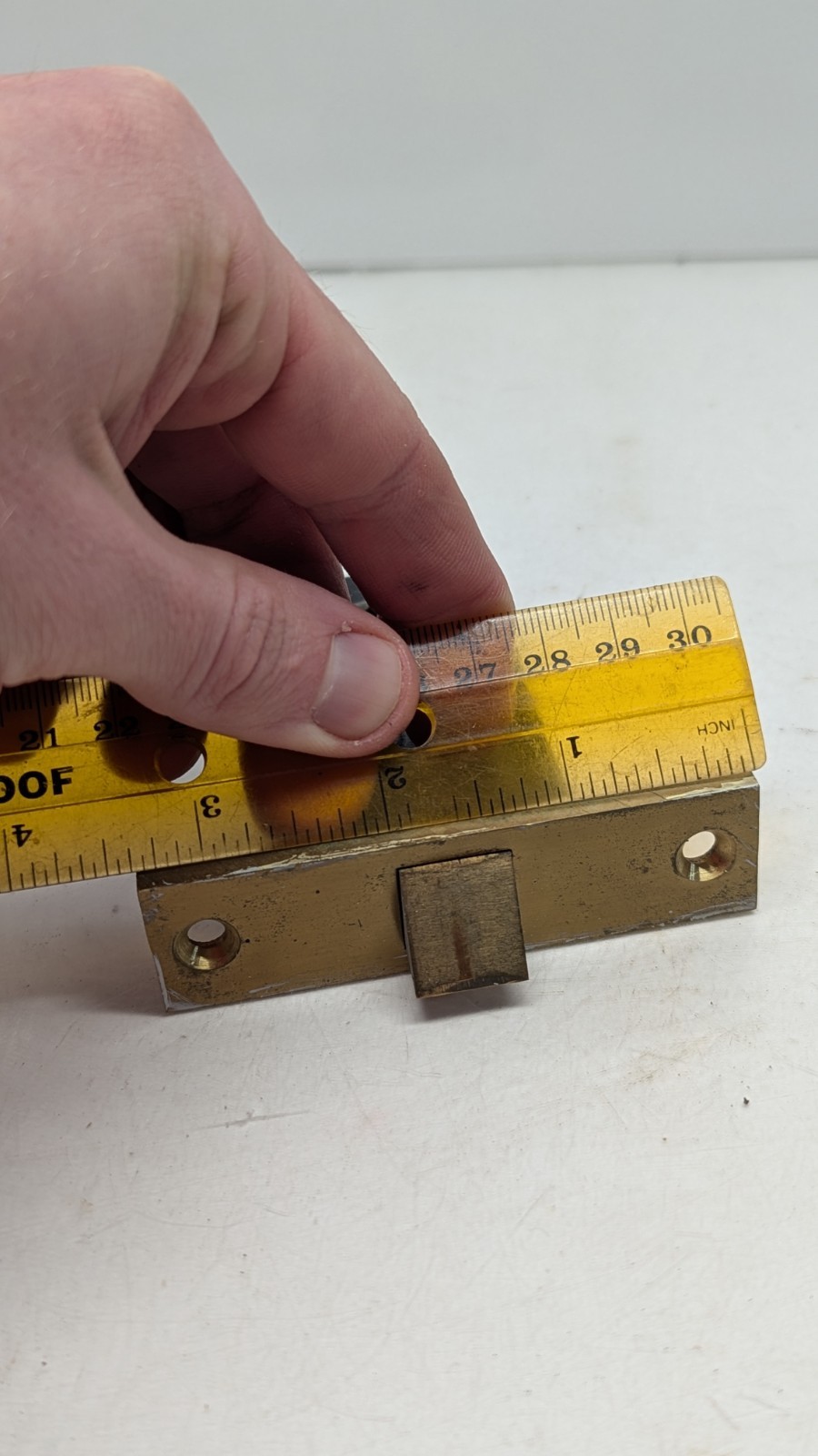 Heavy Brass 1920s Art Deco Corbin Set Door Knobs, Plates, Mortise MORE AVAILABLE