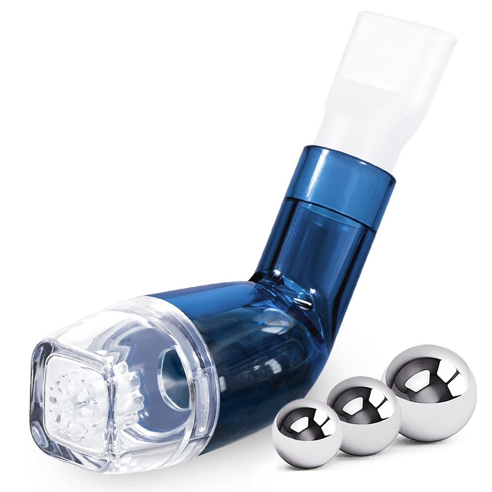Flutter Valve, Breathing Trainer Exhale Transparent-blue
