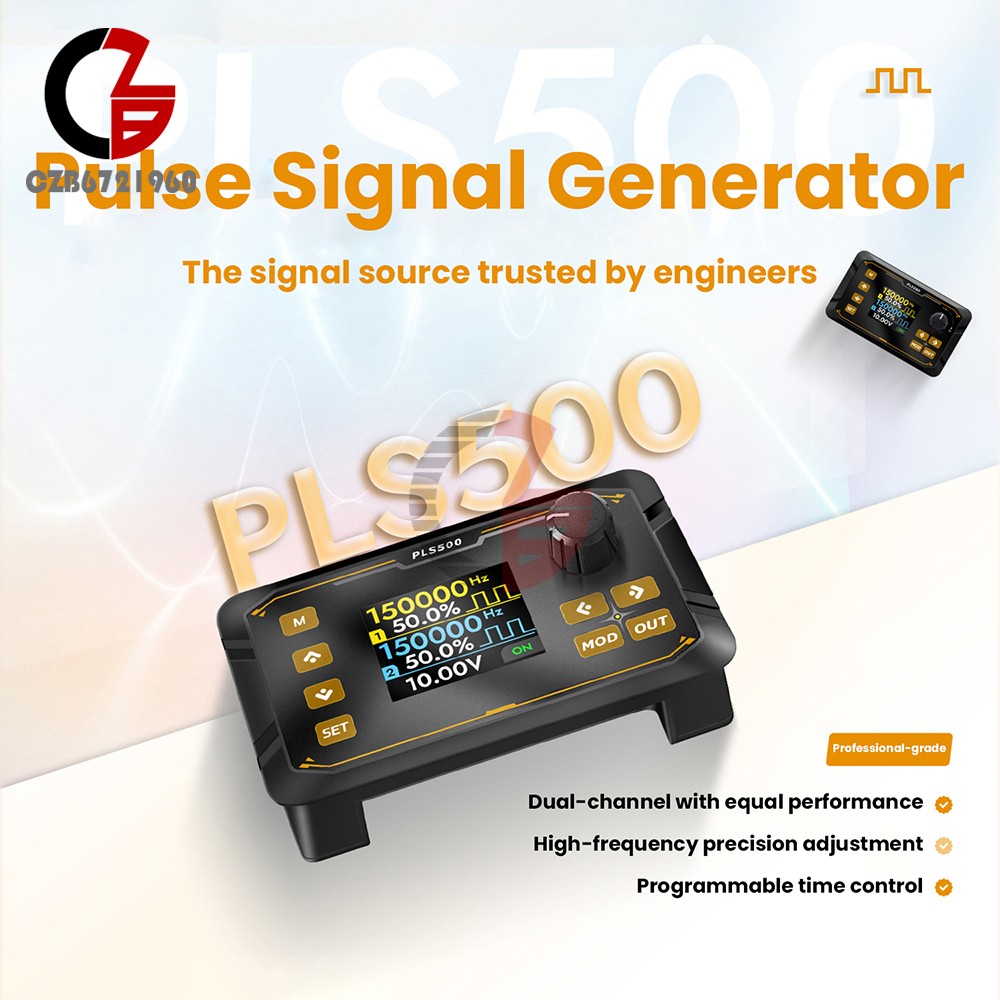 PLS500 Dual-Channel Pulse PWM Signal Generator Adjustable Programmable Dead zone