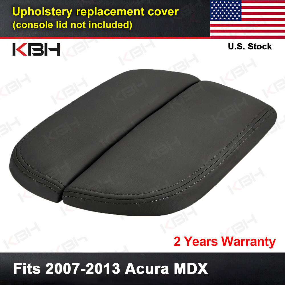 Fits 2007-2013 Acura MDX Leather Center Console Lid Armrest Cover Trim Black