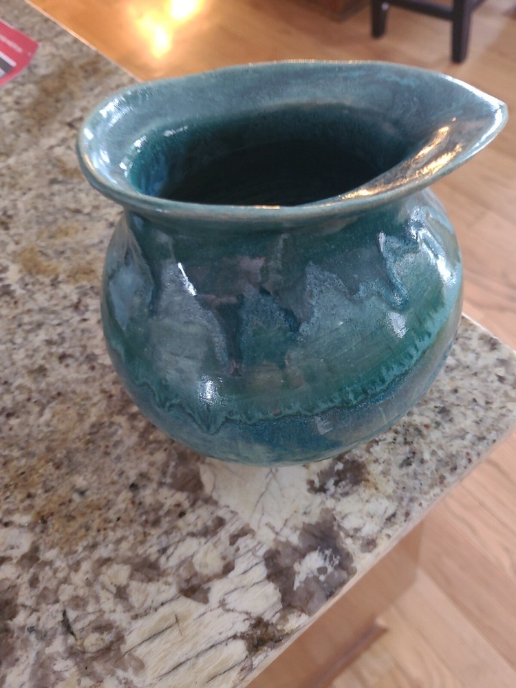 Hand Dripped Pottery Vase