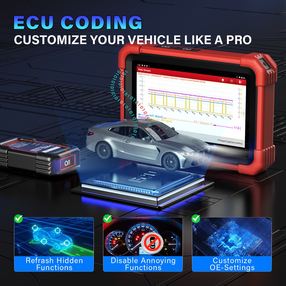 LAUNCH CRP919X BT CRP919E Car Bidirectional Diagnostic Scanner Tool Key Coding