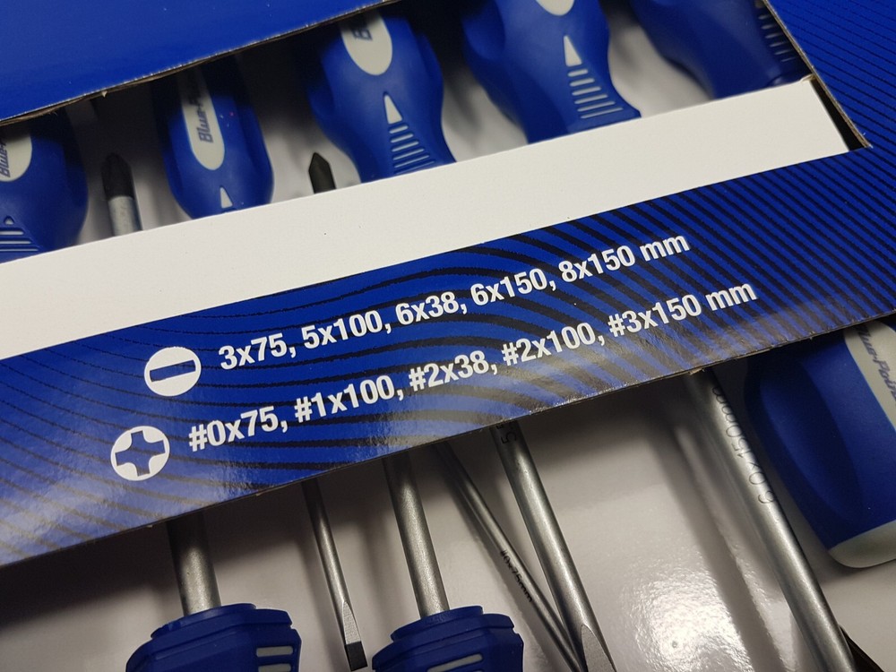 Blue Point 10pc Screwdriver Set - As sold by Snap On.