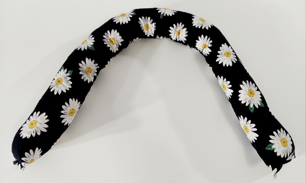 Door Draft Stopper, Cedar Filled, Insect Repellent, Window Draft Stopper, Daisy