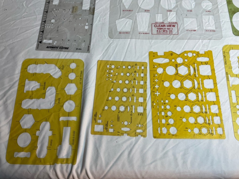 Lot Drafting Drawing Templates RapiDesign Pickett Clear View Automatic Electric