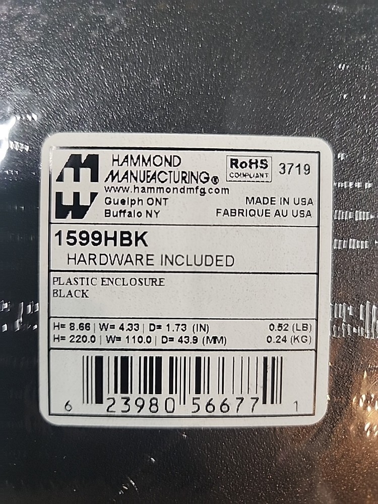 1599HBK. Hammond MFG