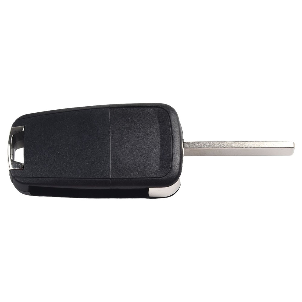 2-button Key Shell 1PC ABS Black Car Key Shell Replacement Folding Key