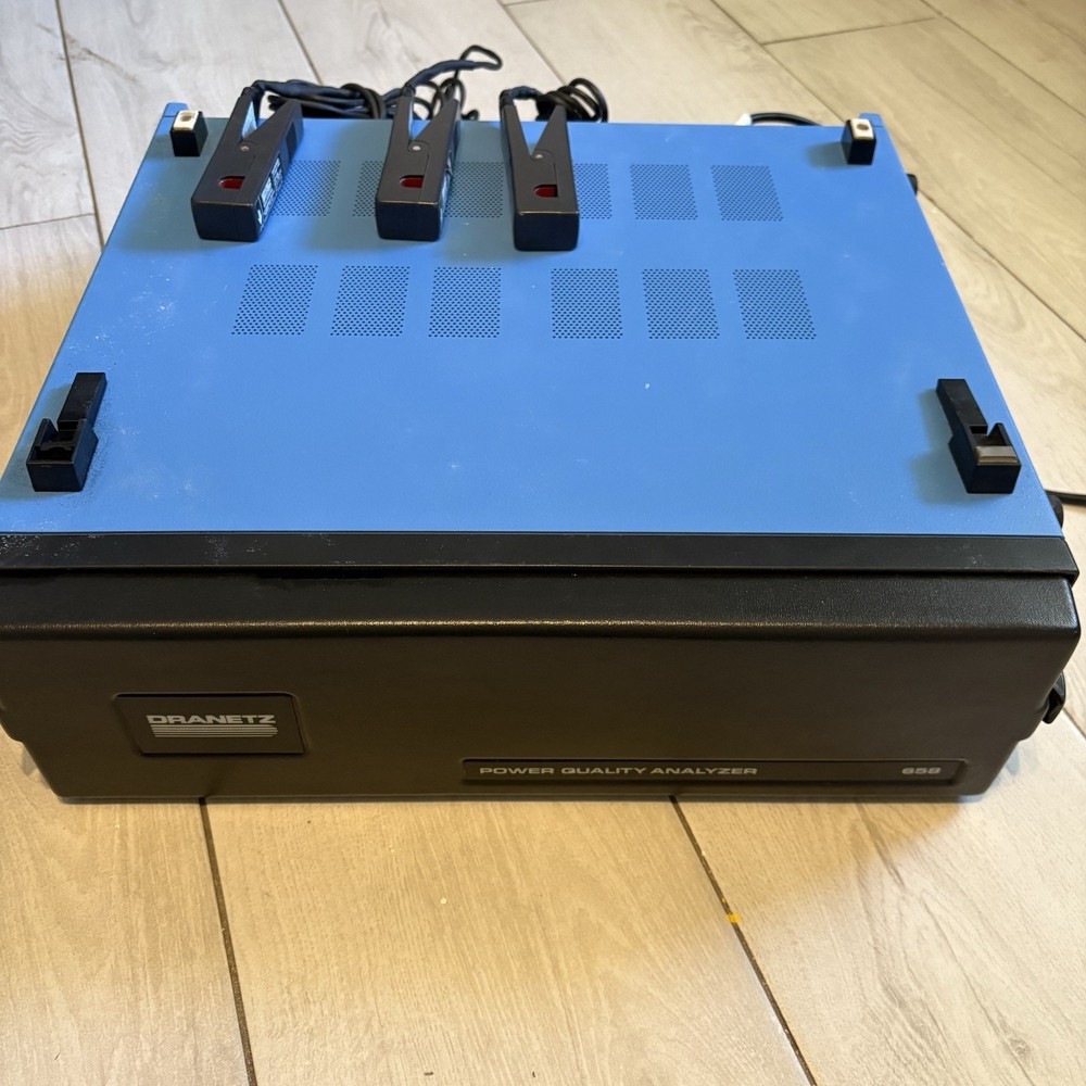 Dranetz 658 Power Quality Analyzer With Probes Cases Floppy Disc