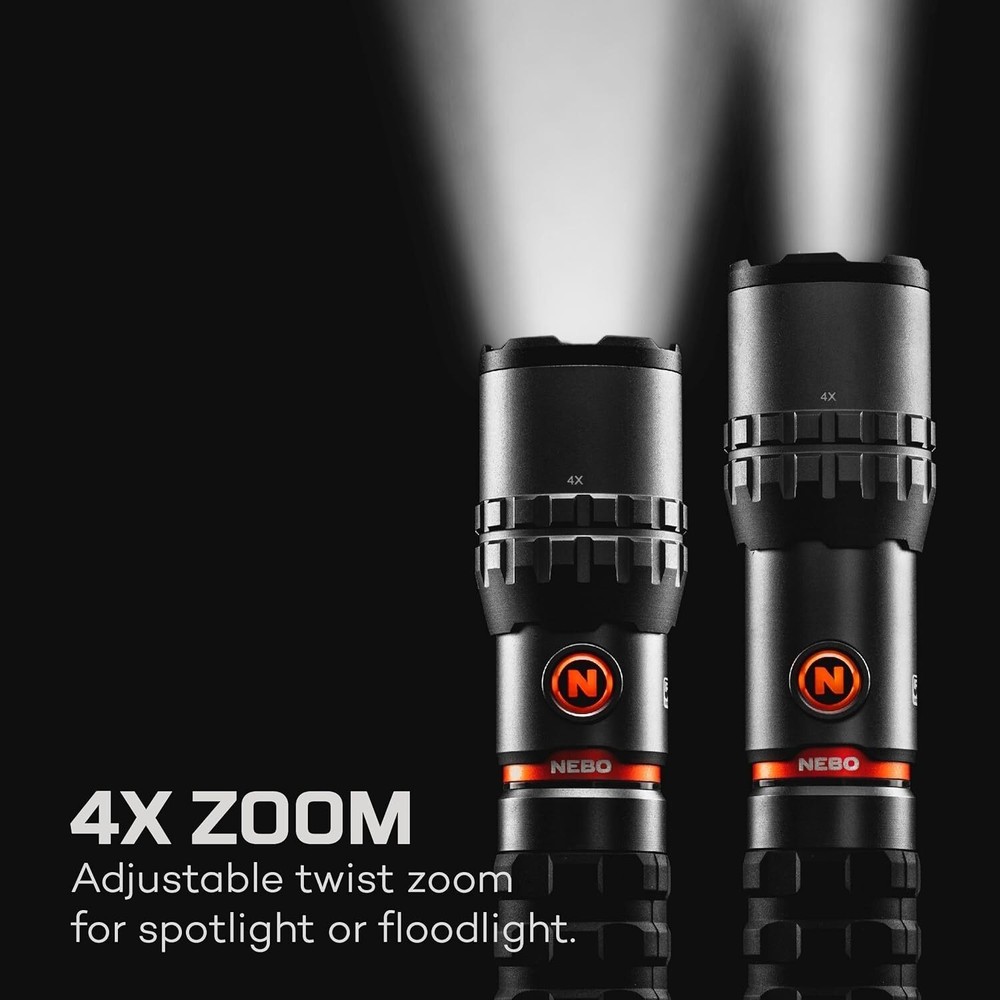Slyde King 2000 Lumen Flashlight Rechargeable LED Flashlight Work Light Bright