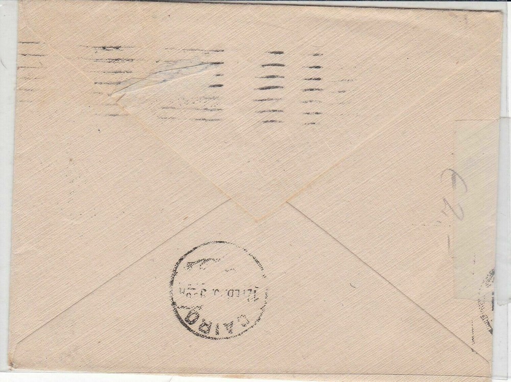 egypt 1925 stamps cover ref 19599