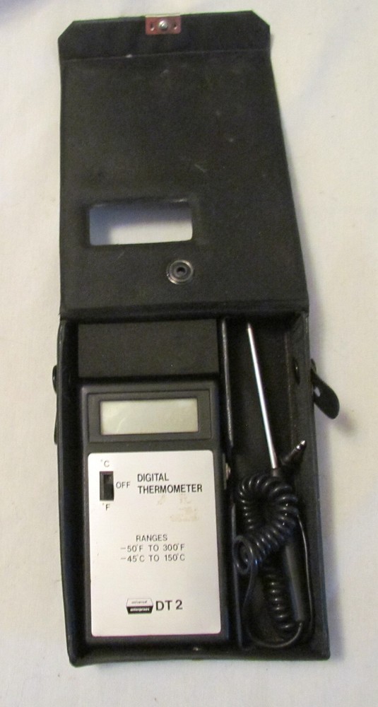 DT2 Digital Thermometer Universal Enterprises Temperature with case