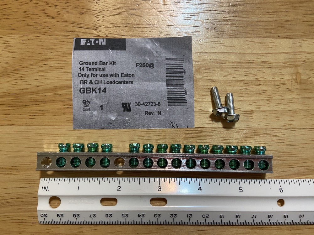 Eaton GBK14 Ground Bar Kit 14 Terminal