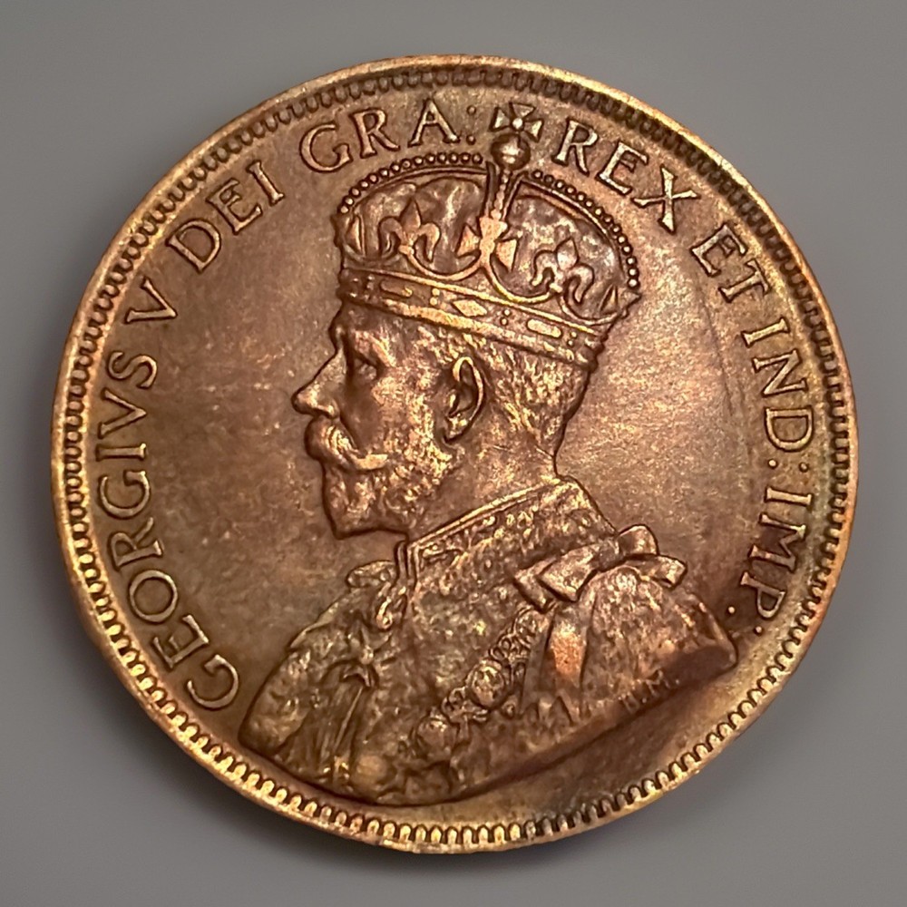 CANADA 1917 One 1 Large Cent King George V