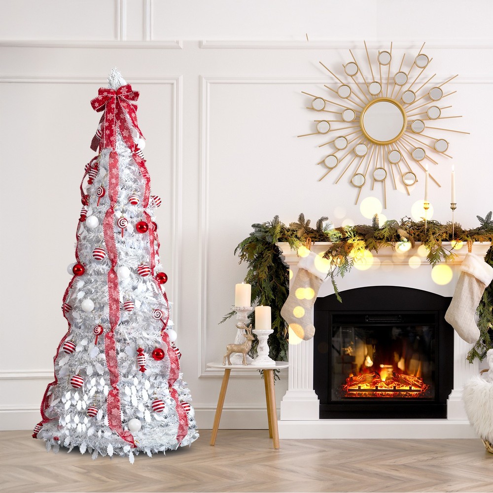 6 FT Fully Decorated Pre-lit Christmas Tree