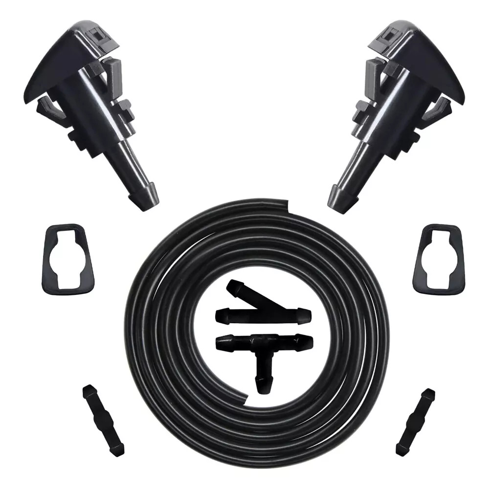 2PCS Windshield Washer Wiper Water Spray Nozzle for Chrysler 300C Jeep Dodge Ram