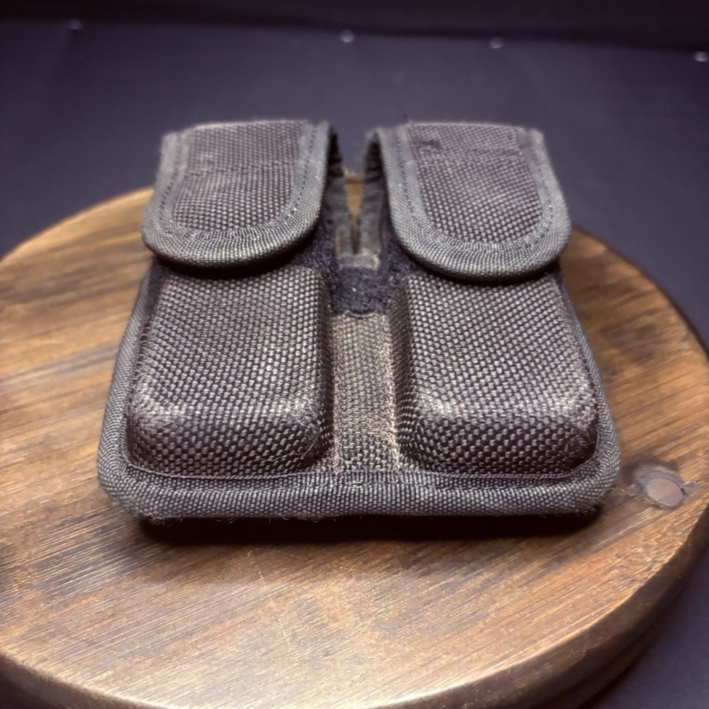 Bianchi Nylon Magazine Pouch Carrier Size 2 (9mm & .40 Double Stack) Hook & Loop