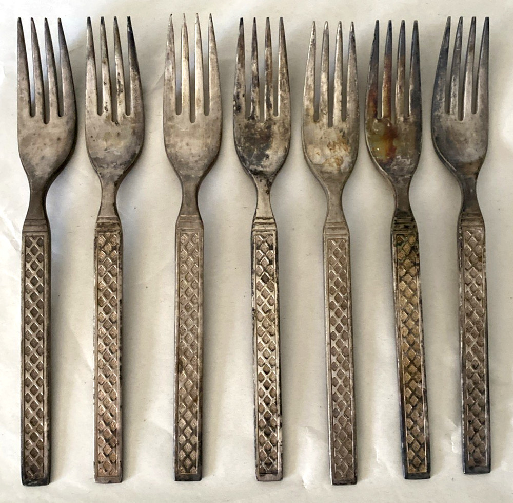 Oneida LTD Majorca Dinner Fork Lot of 7 Silver-plate Flatware  Replacement