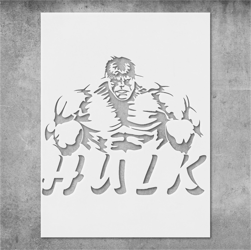 Hulk Stencil Reusable Template Superhero Wall Art DIY Crafts Decor