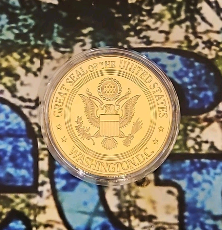 Awesome Freedom Eagle Coin featuring all 5 Armed Forces Branches