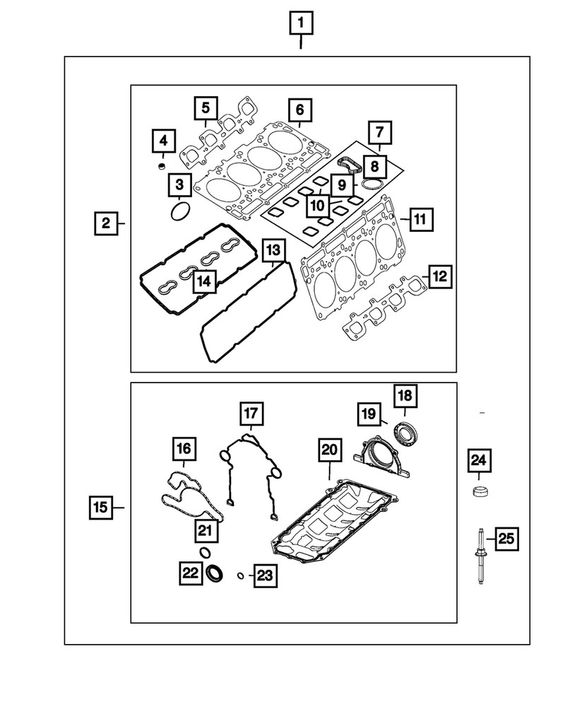 Genuine Mopar Double Ended Stud Mounting 06513205AA