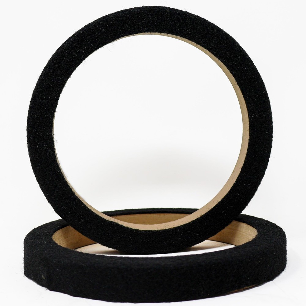 Installation Solution 1 Pair 6.5" MDF Speaker Ring (Black) RING-065CBK Speake...