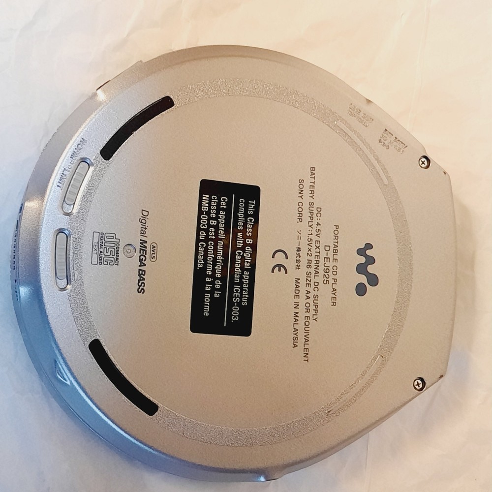 SONY CD Walkman D-EJ925 Full Set TESTED
