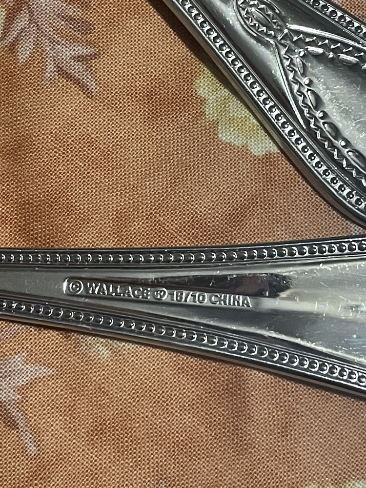 Wallace 18/10 Continental Bateman Flatware 3 Pc