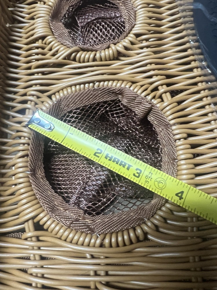 Wicker Mobility Table Tray For Folding Walker Cup Holder 3 Front Section Storage