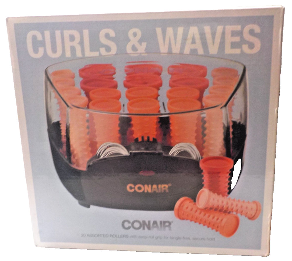Conair Compact Multi-Size Hot Rollers, Coral pink