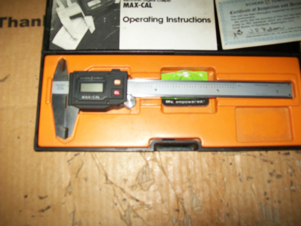 Scherr Tumico Max-Cal Electronic Digital Caliper Serial # 059019